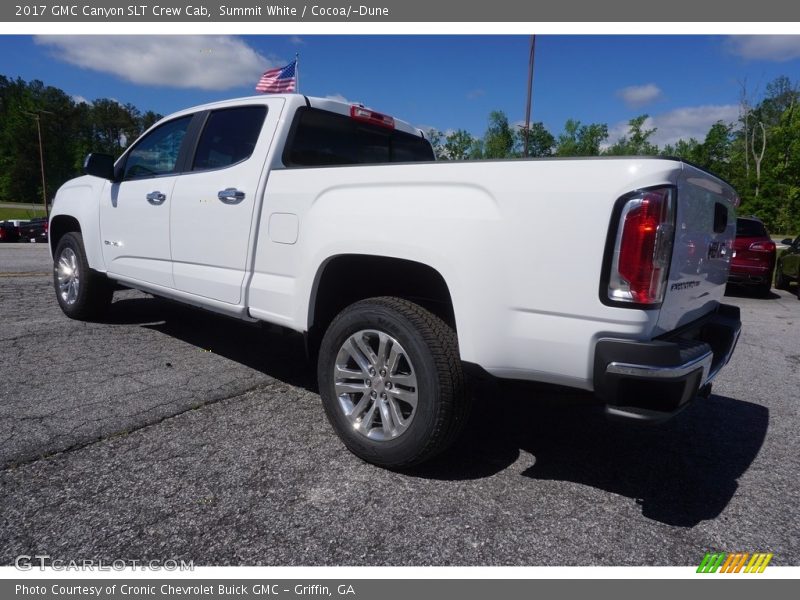 Summit White / Cocoa/­Dune 2017 GMC Canyon SLT Crew Cab