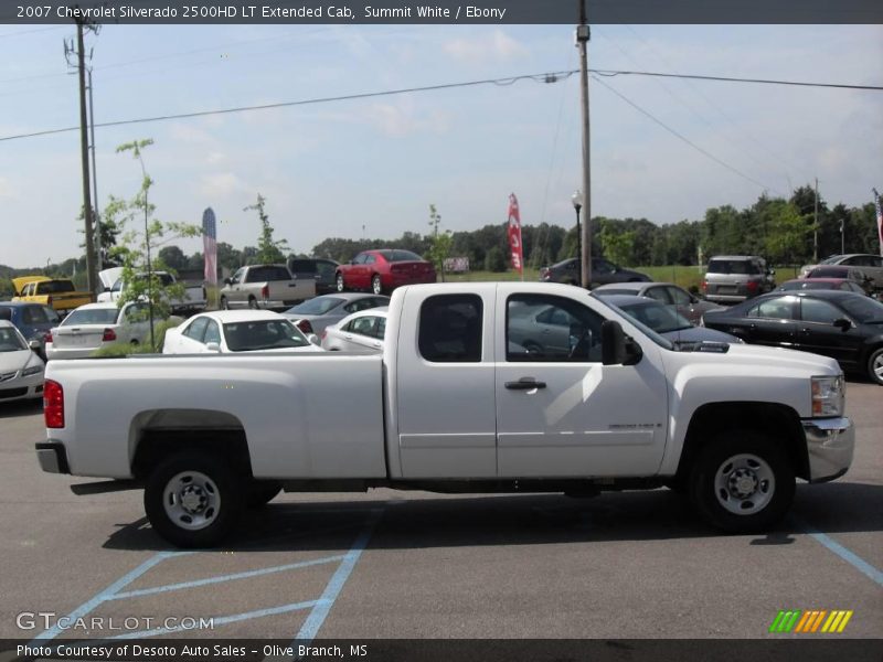 Summit White / Ebony 2007 Chevrolet Silverado 2500HD LT Extended Cab