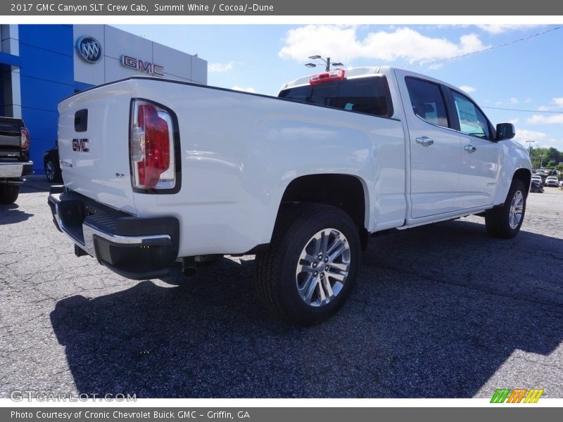 Summit White / Cocoa/­Dune 2017 GMC Canyon SLT Crew Cab