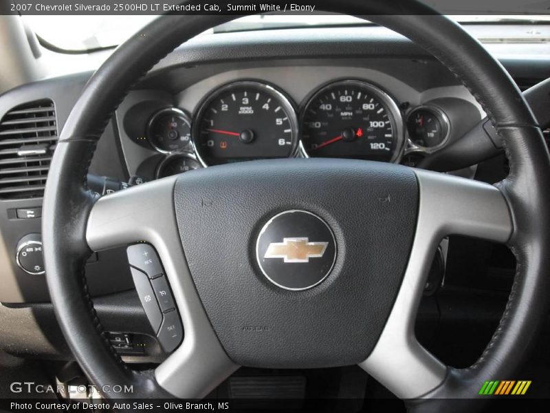 Summit White / Ebony 2007 Chevrolet Silverado 2500HD LT Extended Cab