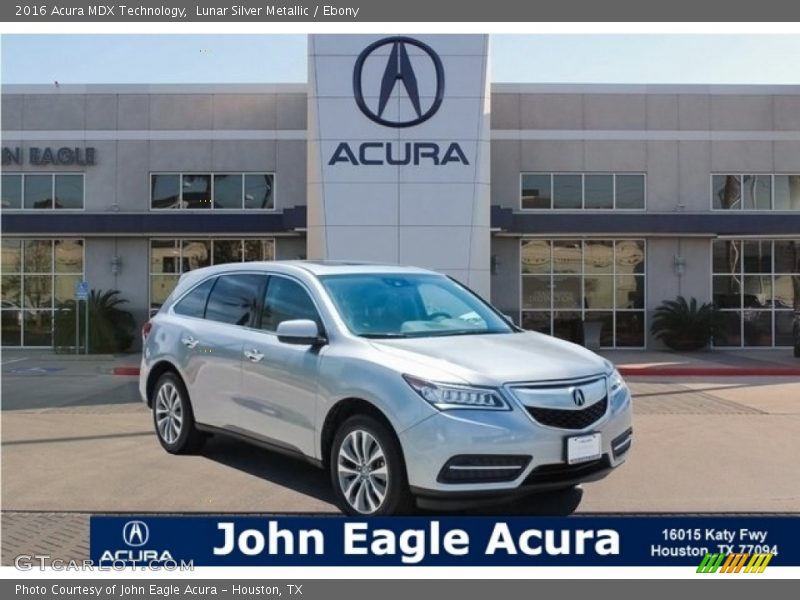 Lunar Silver Metallic / Ebony 2016 Acura MDX Technology