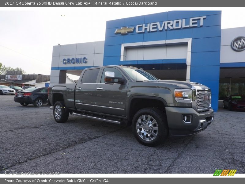 Mineral Metallic / Cocoa/Dark Sand 2017 GMC Sierra 2500HD Denali Crew Cab 4x4