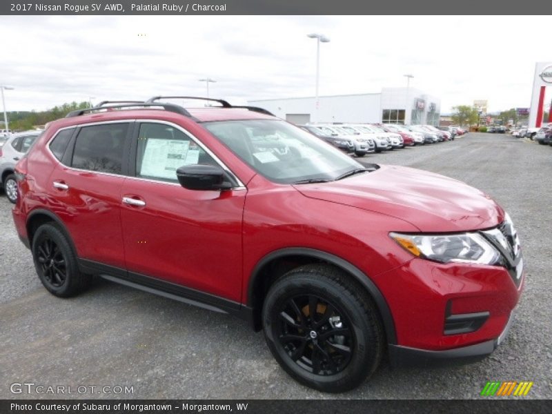 Palatial Ruby / Charcoal 2017 Nissan Rogue SV AWD