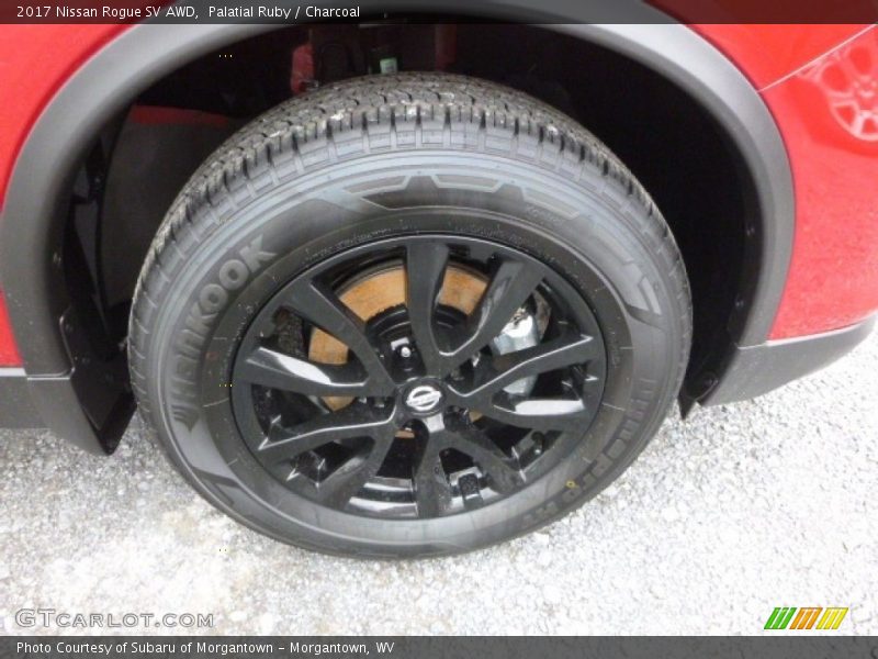 Palatial Ruby / Charcoal 2017 Nissan Rogue SV AWD