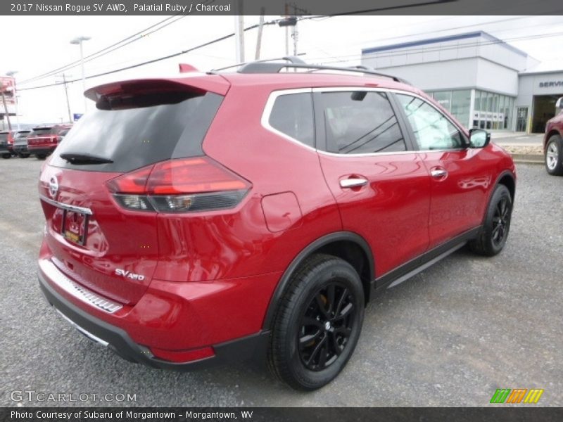 Palatial Ruby / Charcoal 2017 Nissan Rogue SV AWD