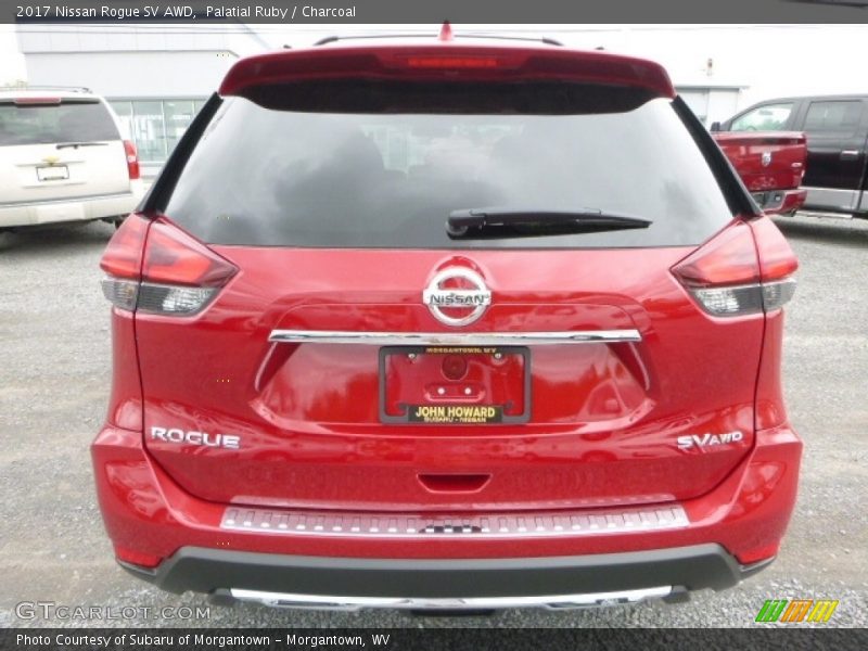 Palatial Ruby / Charcoal 2017 Nissan Rogue SV AWD