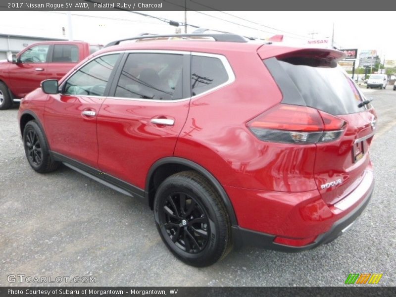 Palatial Ruby / Charcoal 2017 Nissan Rogue SV AWD