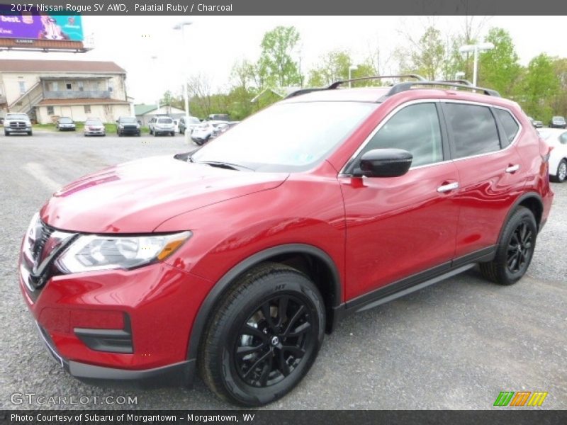Palatial Ruby / Charcoal 2017 Nissan Rogue SV AWD