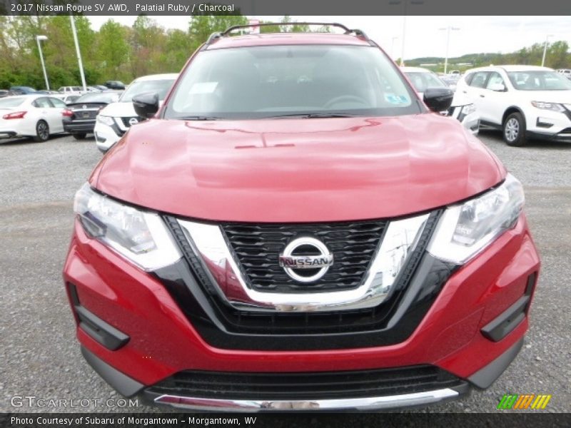 Palatial Ruby / Charcoal 2017 Nissan Rogue SV AWD