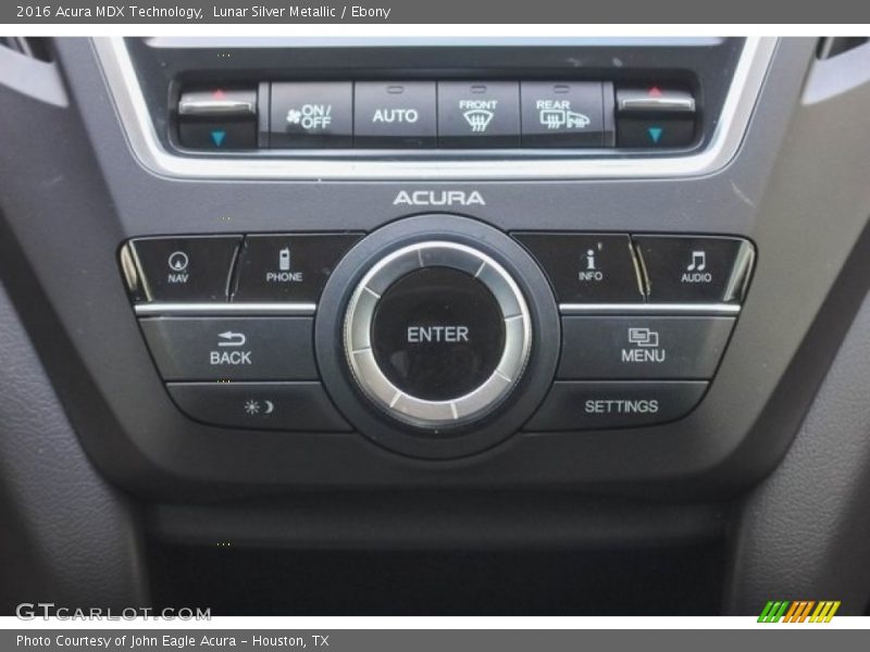 Lunar Silver Metallic / Ebony 2016 Acura MDX Technology