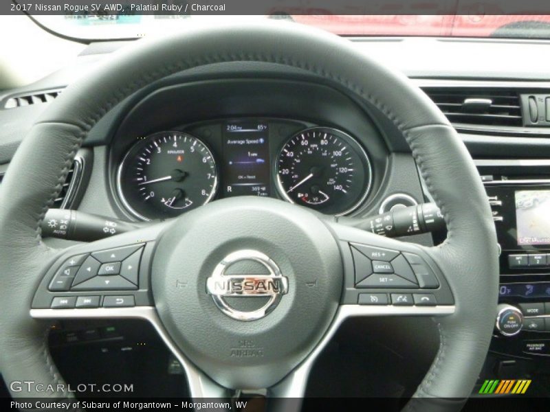 Palatial Ruby / Charcoal 2017 Nissan Rogue SV AWD