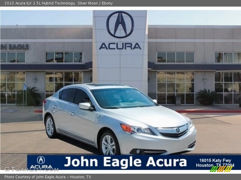 Silver Moon / Ebony 2013 Acura ILX 1.5L Hybrid Technology