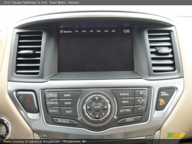 Pearl White / Almond 2017 Nissan Pathfinder SL 4x4