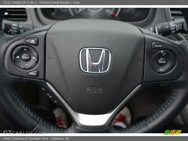 Polished Metal Metallic / Gray 2012 Honda CR-V EX-L