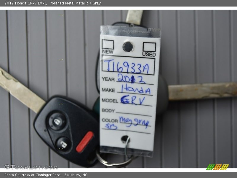 Polished Metal Metallic / Gray 2012 Honda CR-V EX-L