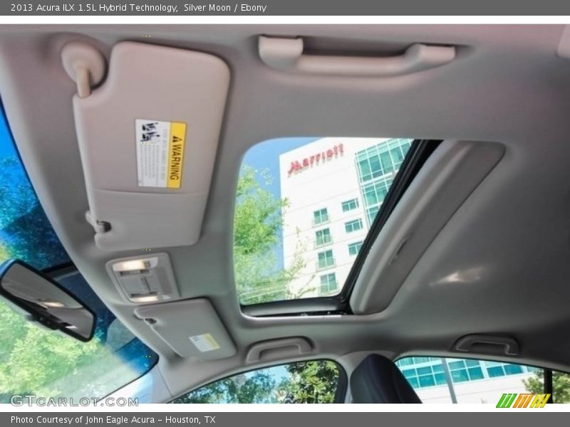 Silver Moon / Ebony 2013 Acura ILX 1.5L Hybrid Technology