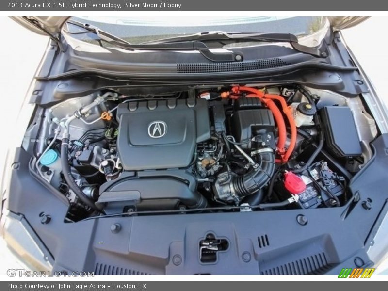 Silver Moon / Ebony 2013 Acura ILX 1.5L Hybrid Technology