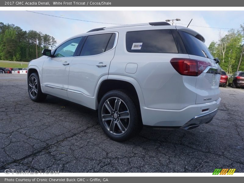 White Frost Tricoat / Cocoa/Shale 2017 GMC Acadia Denali