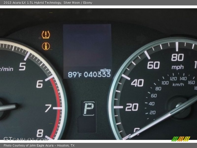 Silver Moon / Ebony 2013 Acura ILX 1.5L Hybrid Technology