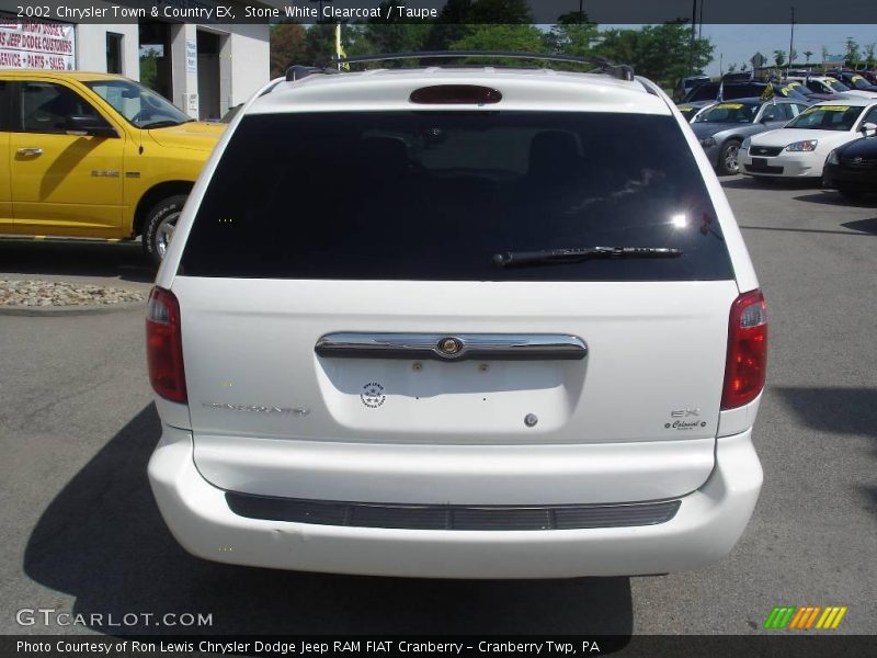 Stone White Clearcoat / Taupe 2002 Chrysler Town & Country EX