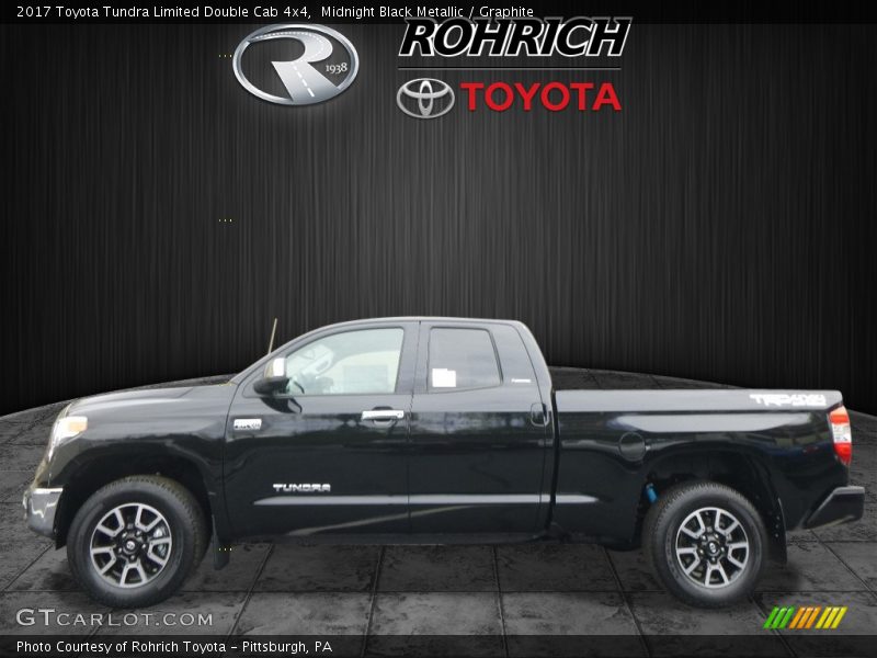 Midnight Black Metallic / Graphite 2017 Toyota Tundra Limited Double Cab 4x4