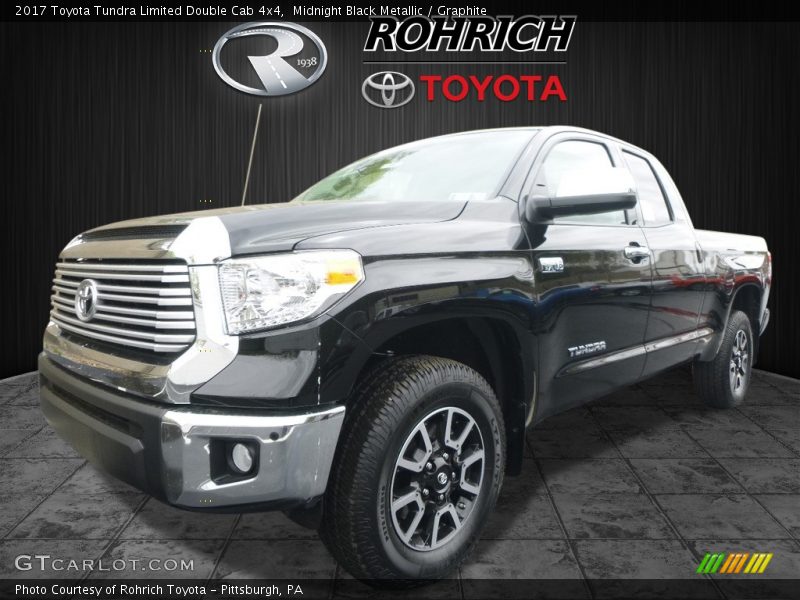 Midnight Black Metallic / Graphite 2017 Toyota Tundra Limited Double Cab 4x4