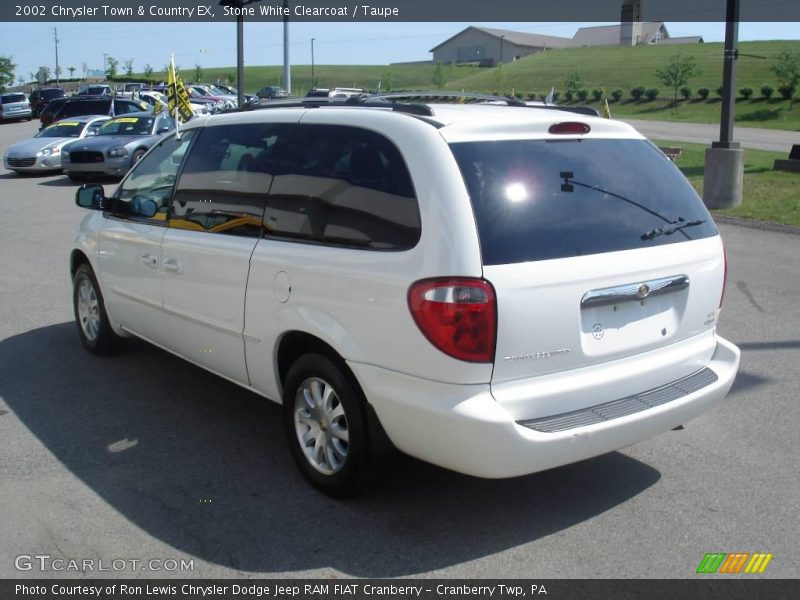 Stone White Clearcoat / Taupe 2002 Chrysler Town & Country EX