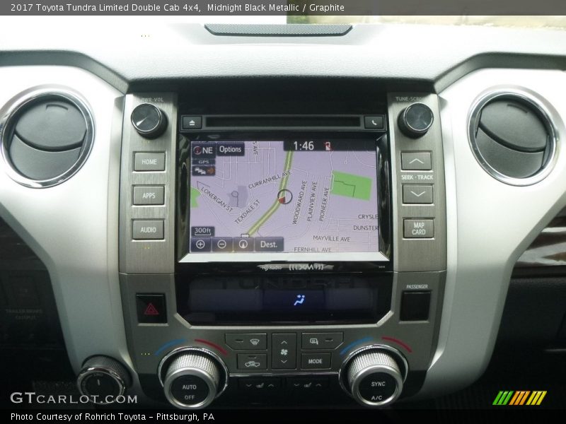 Navigation of 2017 Tundra Limited Double Cab 4x4