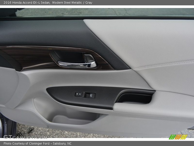 Modern Steel Metallic / Gray 2016 Honda Accord EX-L Sedan