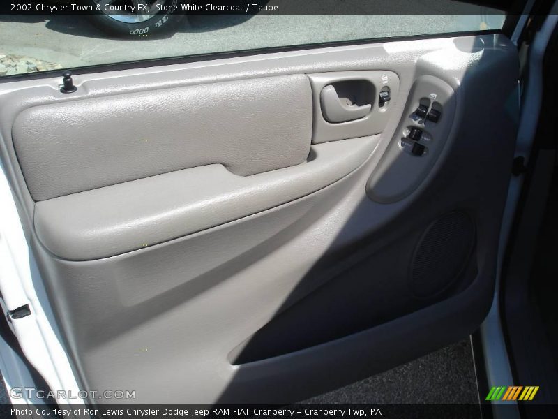 Stone White Clearcoat / Taupe 2002 Chrysler Town & Country EX