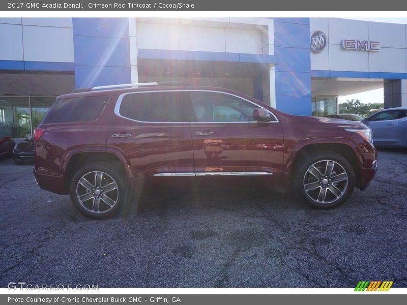 Crimson Red Tintcoat / Cocoa/Shale 2017 GMC Acadia Denali