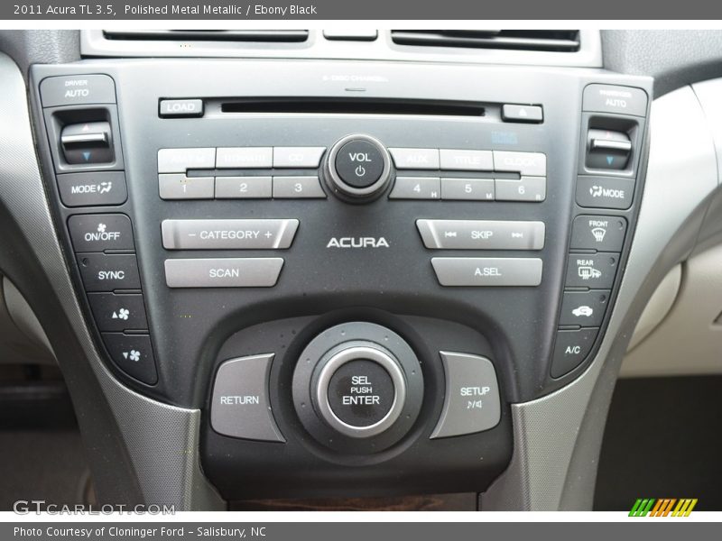 Polished Metal Metallic / Ebony Black 2011 Acura TL 3.5