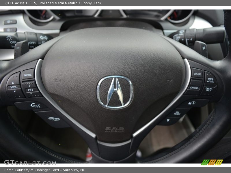 Polished Metal Metallic / Ebony Black 2011 Acura TL 3.5