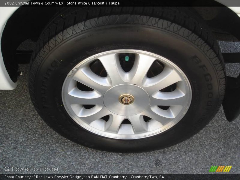 Stone White Clearcoat / Taupe 2002 Chrysler Town & Country EX