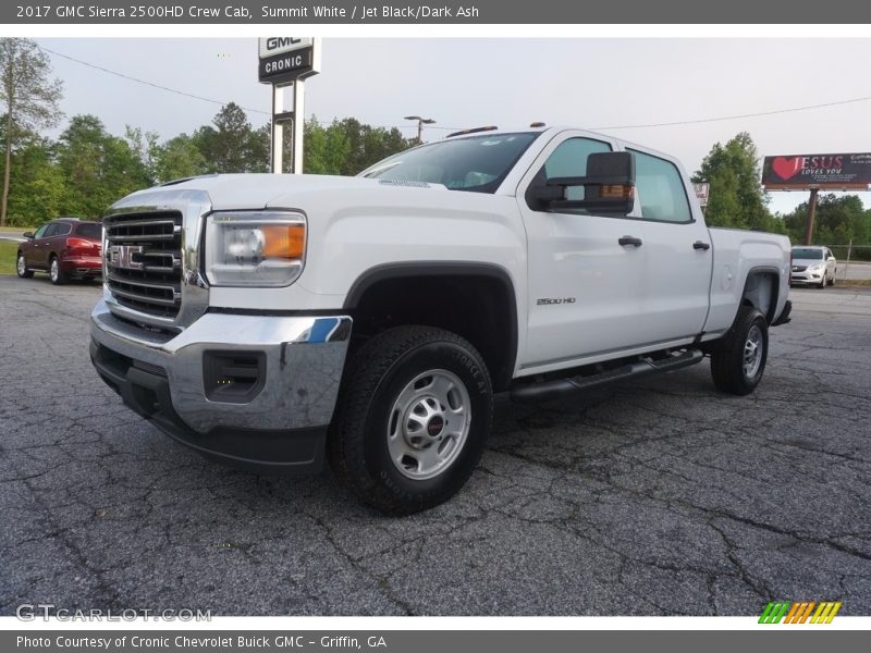 Summit White / Jet Black/Dark Ash 2017 GMC Sierra 2500HD Crew Cab