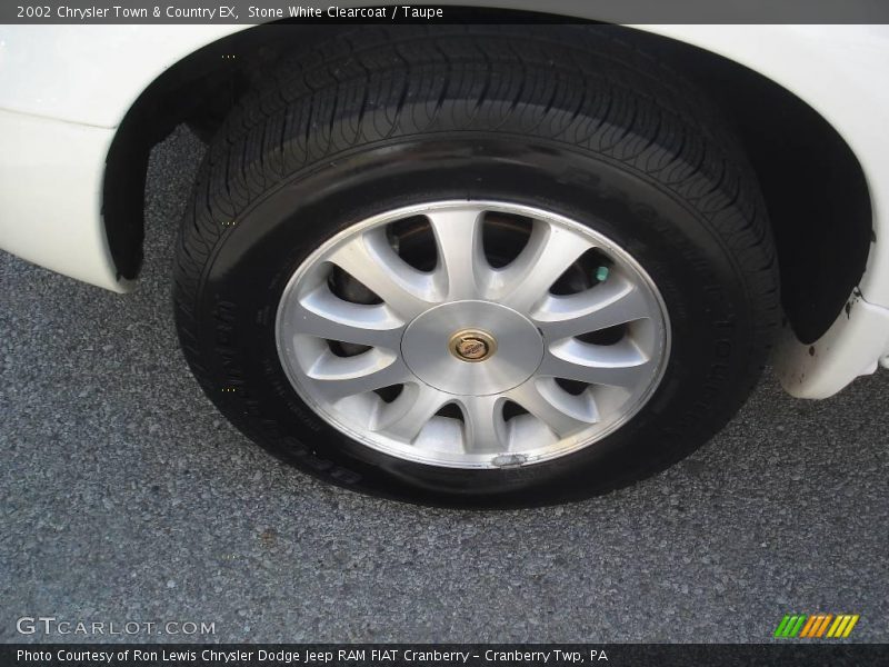 Stone White Clearcoat / Taupe 2002 Chrysler Town & Country EX