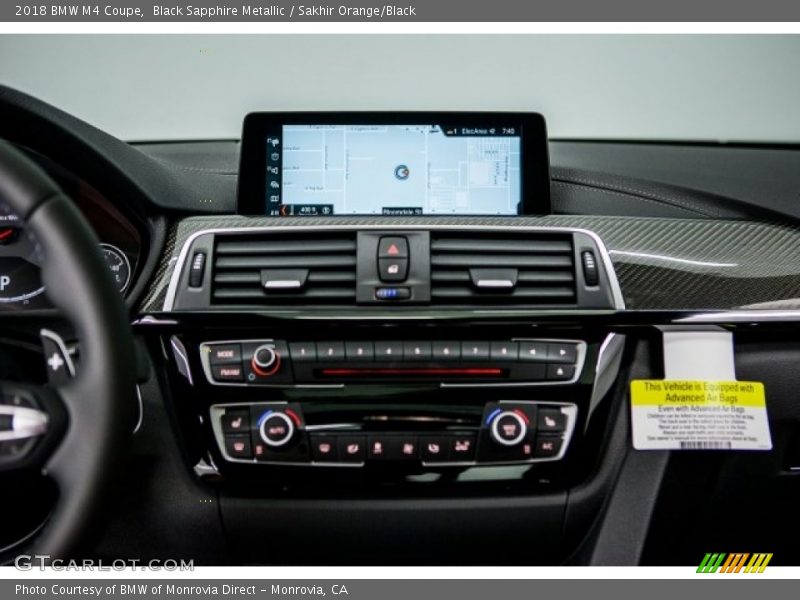 Controls of 2018 M4 Coupe