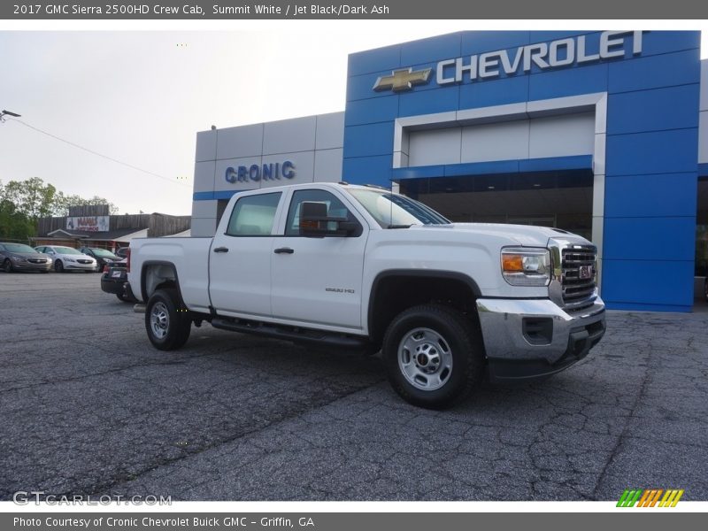 Summit White / Jet Black/Dark Ash 2017 GMC Sierra 2500HD Crew Cab