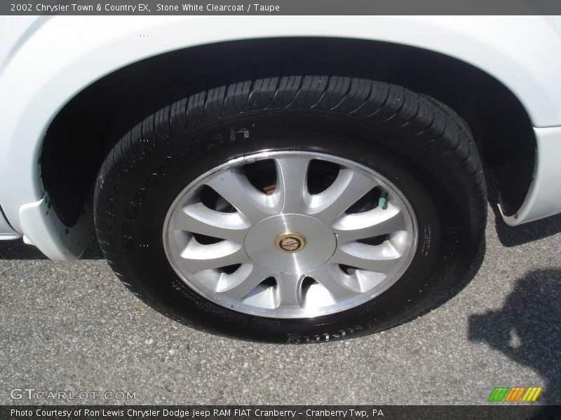 Stone White Clearcoat / Taupe 2002 Chrysler Town & Country EX