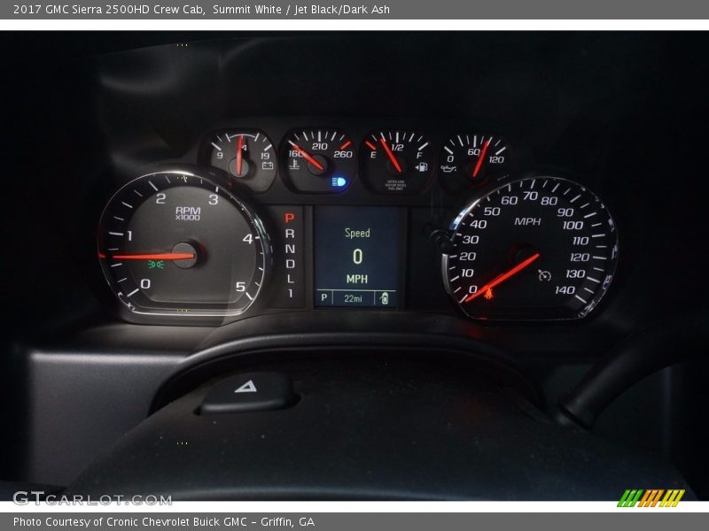  2017 Sierra 2500HD Crew Cab Crew Cab Gauges