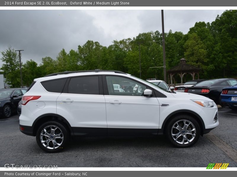 Oxford White / Medium Light Stone 2014 Ford Escape SE 2.0L EcoBoost