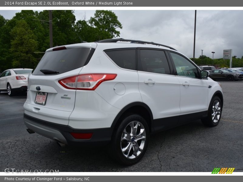 Oxford White / Medium Light Stone 2014 Ford Escape SE 2.0L EcoBoost