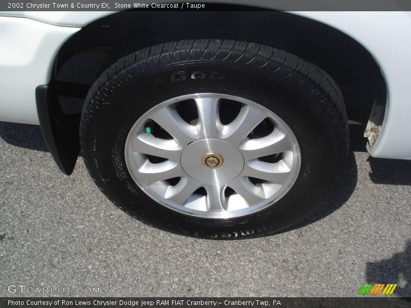 Stone White Clearcoat / Taupe 2002 Chrysler Town & Country EX
