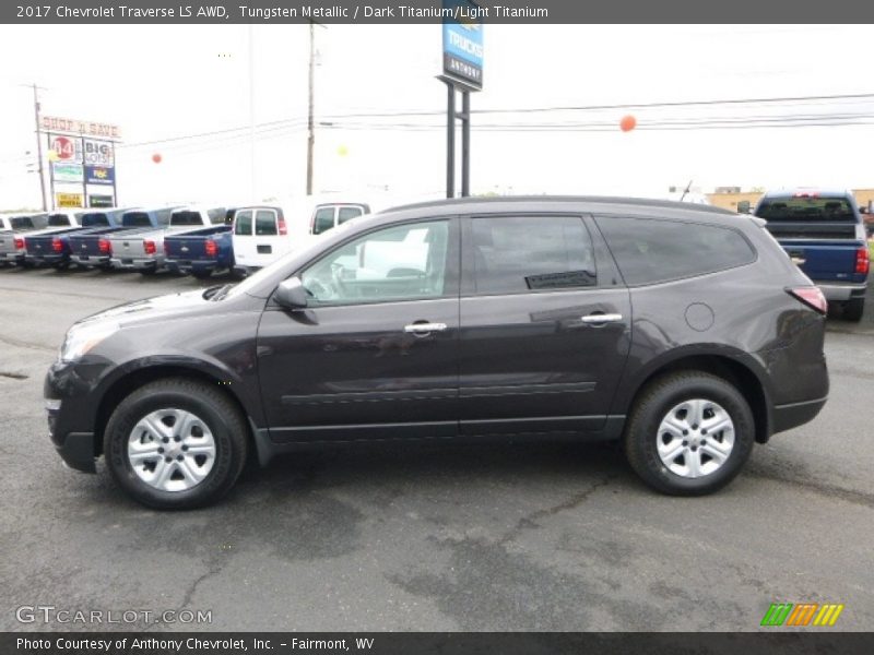 Tungsten Metallic / Dark Titanium/Light Titanium 2017 Chevrolet Traverse LS AWD
