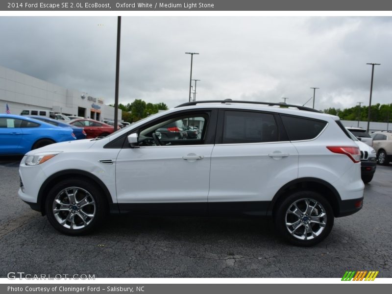 Oxford White / Medium Light Stone 2014 Ford Escape SE 2.0L EcoBoost