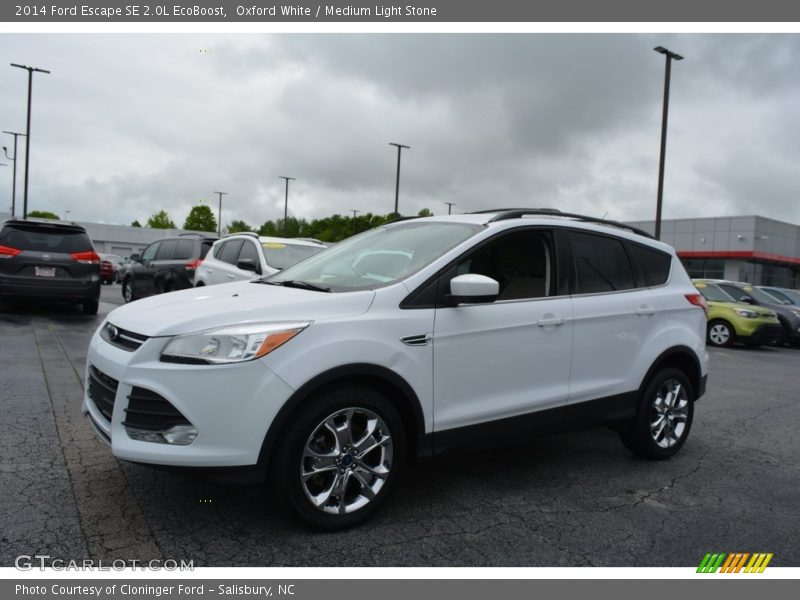 Oxford White / Medium Light Stone 2014 Ford Escape SE 2.0L EcoBoost
