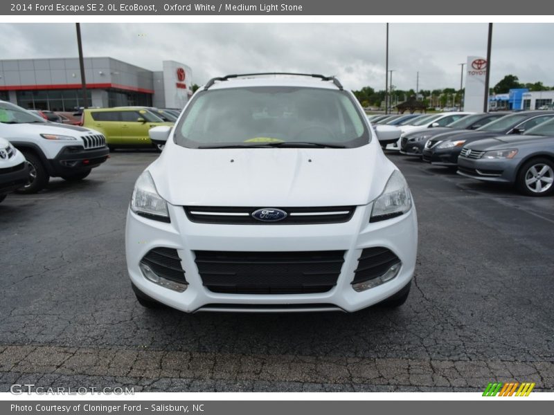 Oxford White / Medium Light Stone 2014 Ford Escape SE 2.0L EcoBoost