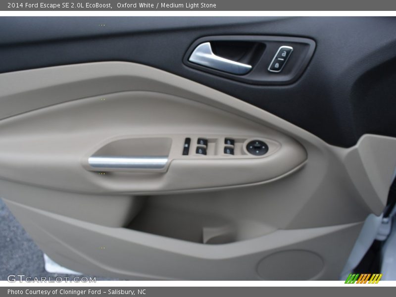 Oxford White / Medium Light Stone 2014 Ford Escape SE 2.0L EcoBoost