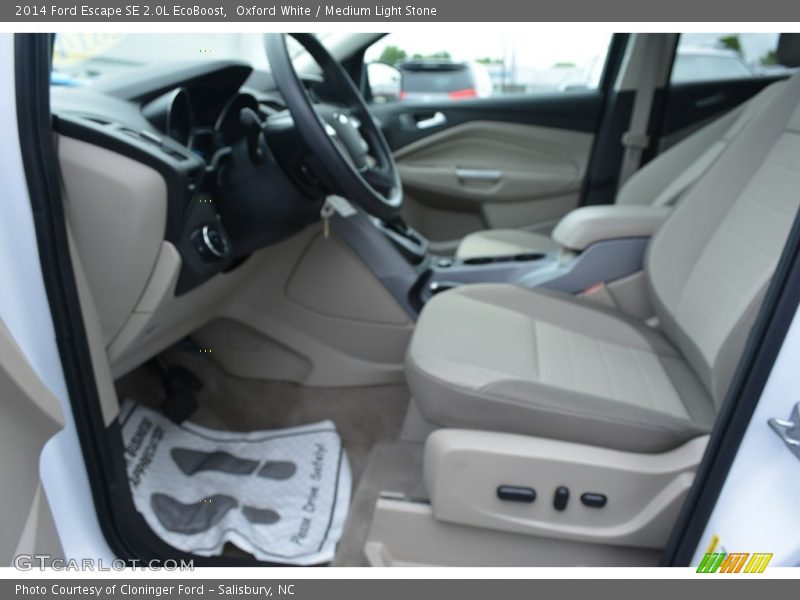 Oxford White / Medium Light Stone 2014 Ford Escape SE 2.0L EcoBoost