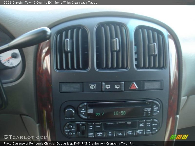 Stone White Clearcoat / Taupe 2002 Chrysler Town & Country EX